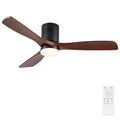 Low Profile Flush Mount Intergrated LED Ceiling Fan With Light And Silent Reversible Motor by Unique Piece Furniture