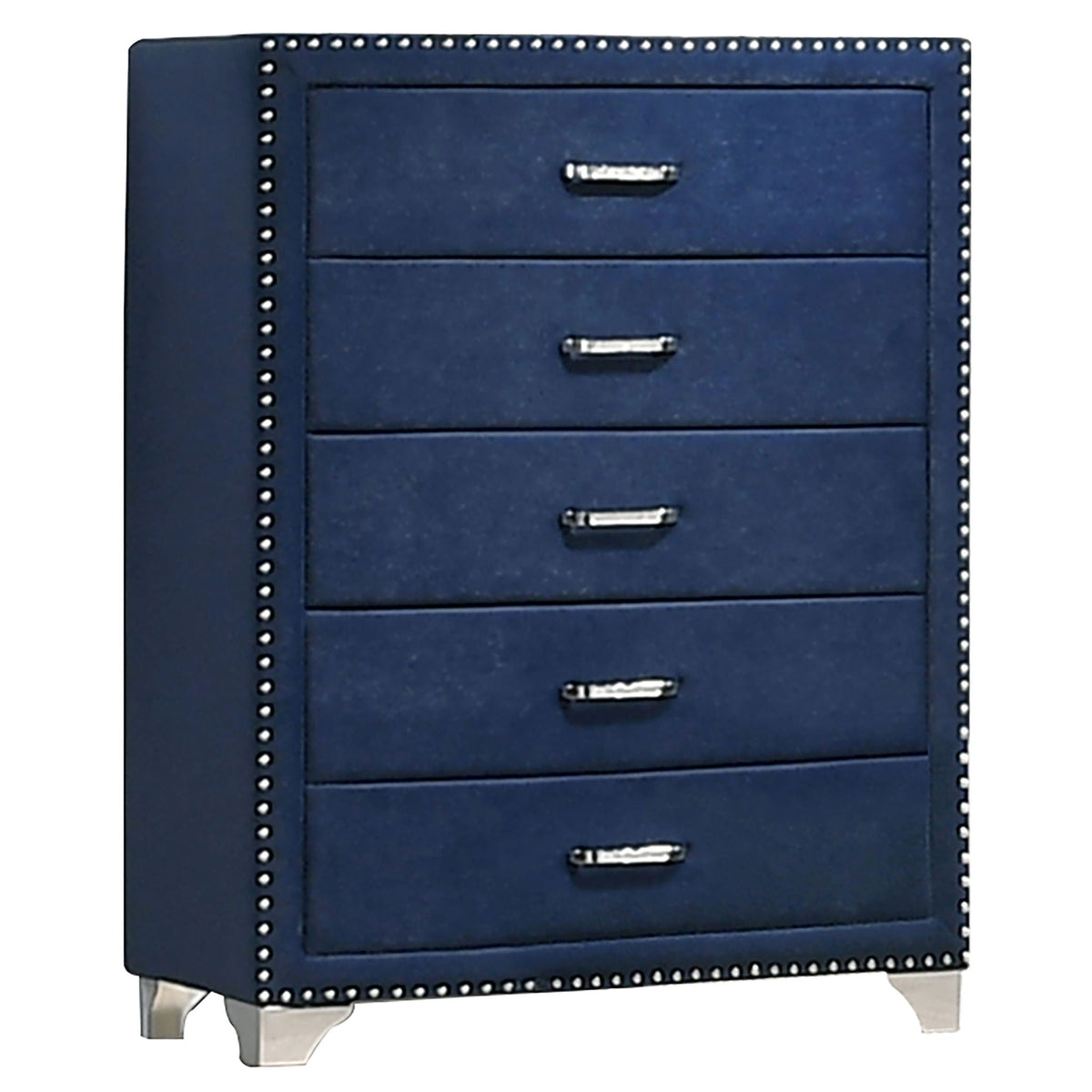 Melody 4-piece Eastern King Bedroom Set Pacific Blue by Unique Piece Furniture