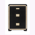 Lively - Chest With Glitter Detail And Thick Bar Handle Hardware - Black by Unique Piece Furniture