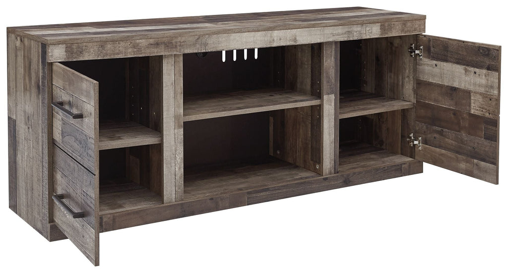 Derekson - LG TV Stand w/Fireplace Option - Multi Gray by Unique Piece Furniture