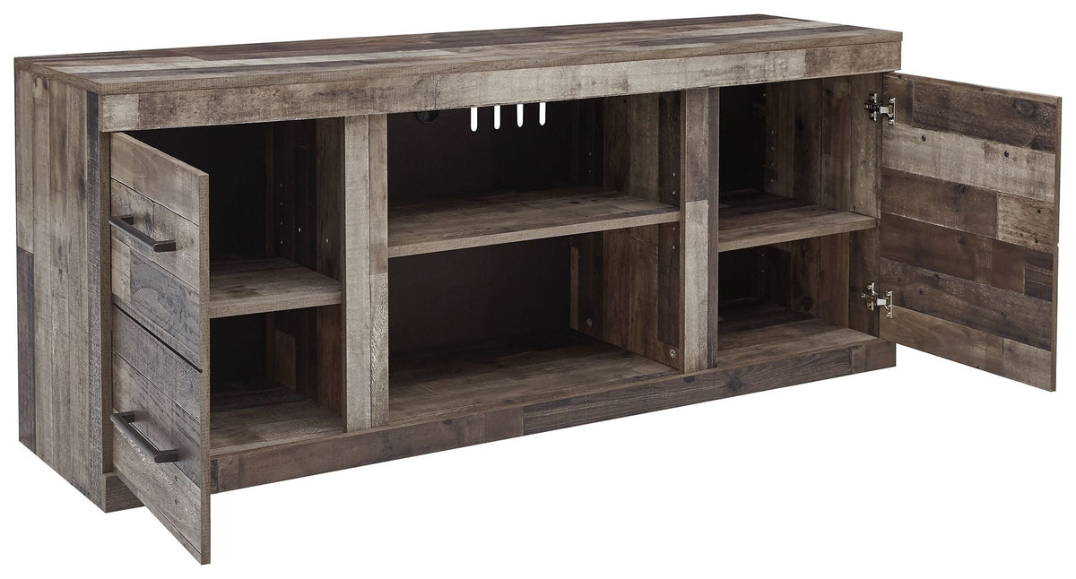 Derekson - LG TV Stand w/Fireplace Option - Multi Gray by Unique Piece Furniture