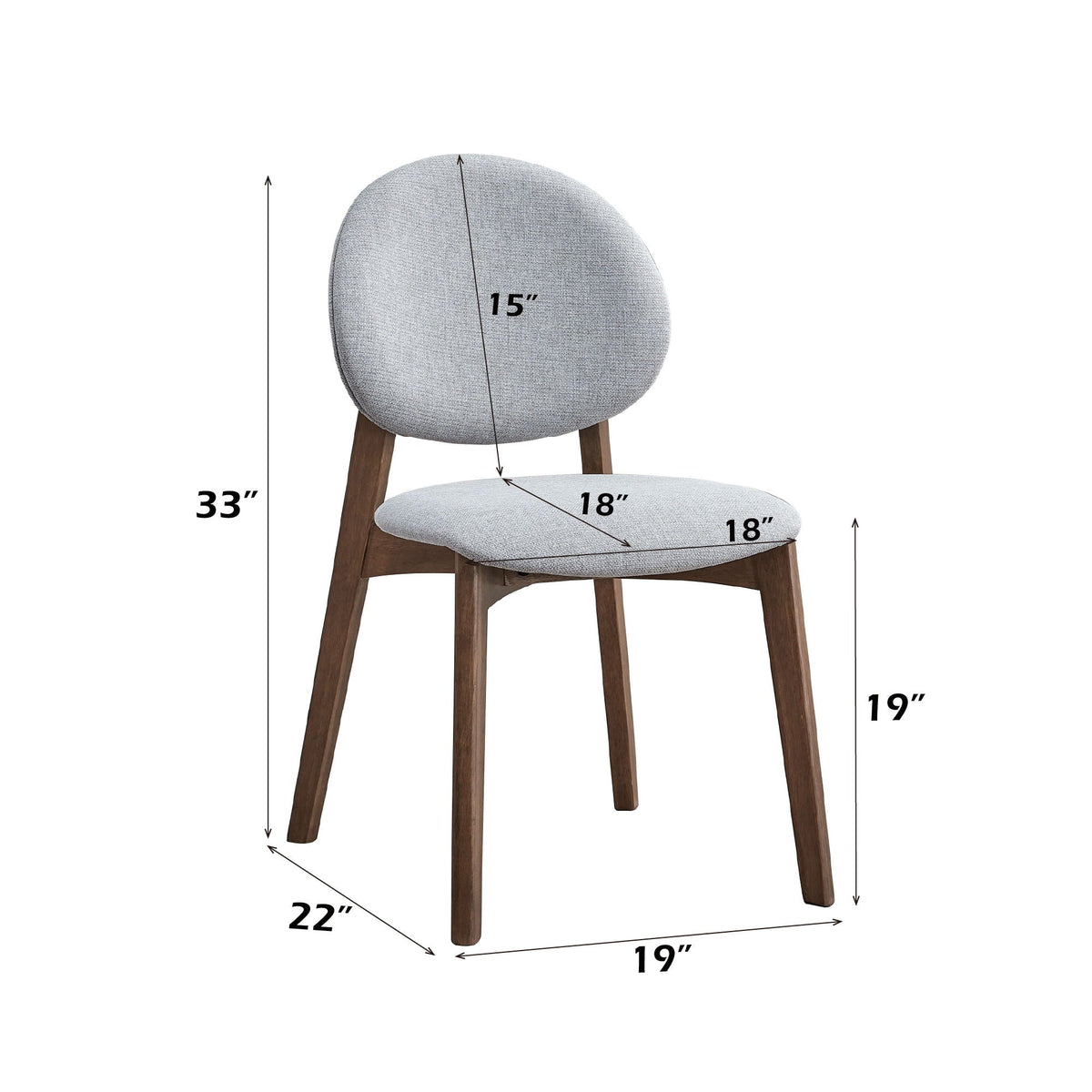 Hadasa - Side Chair, Elegant Upholstery (Set of 2) by Unique Piece Furniture