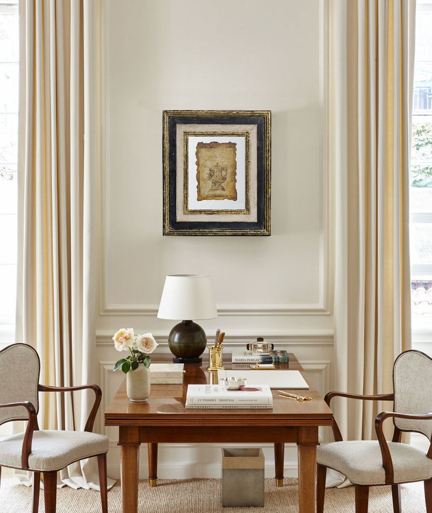 Lucian - Stylish Framed Antiqued Sculpture Print by Unique Piece Furniture