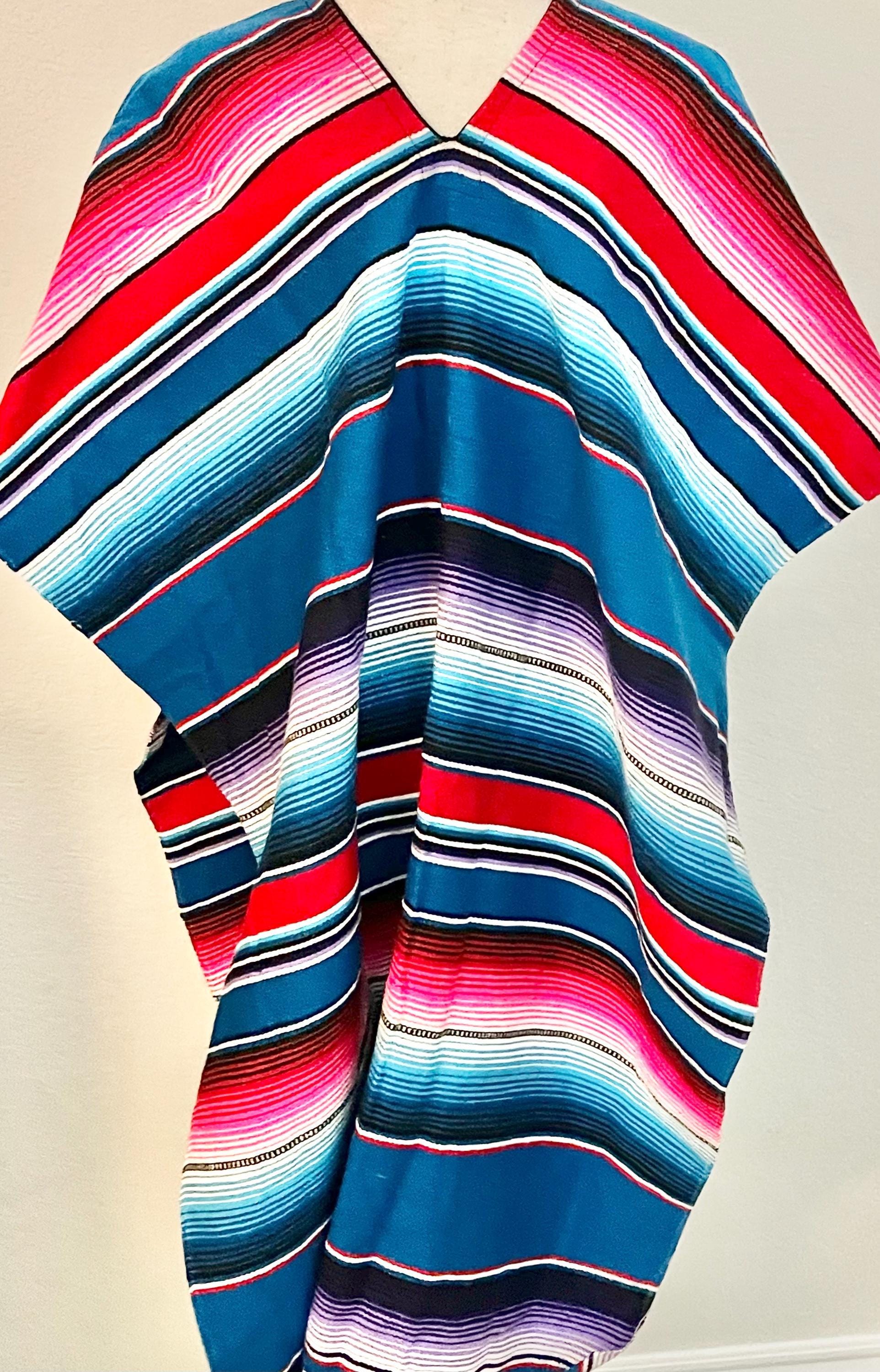 Adult Mexican Saltillo Poncho Sarape Poncho Sarape Saltillo Mexicano by Chica Mexico