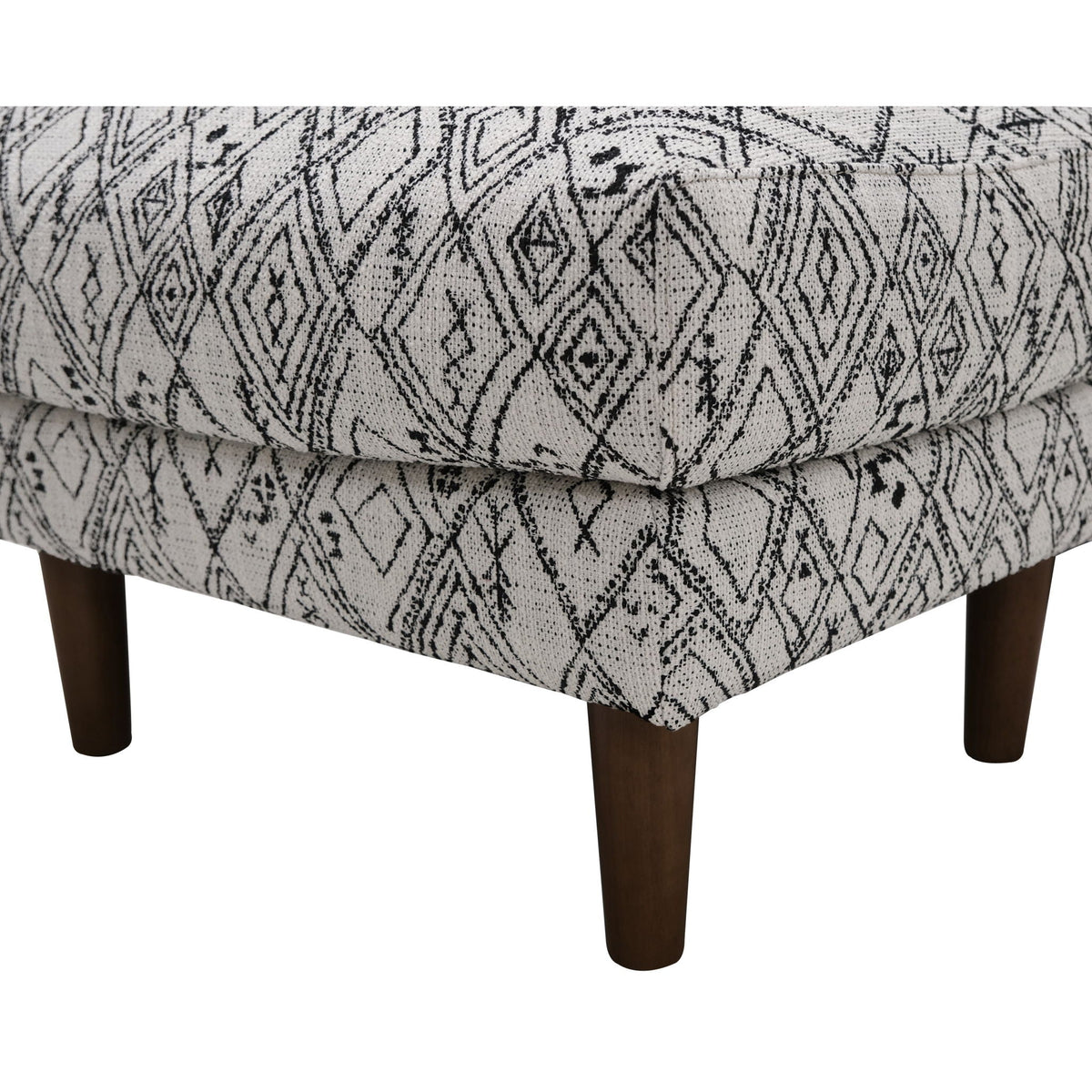 Abstract Ottoman - Black by Unique Piece Furniture