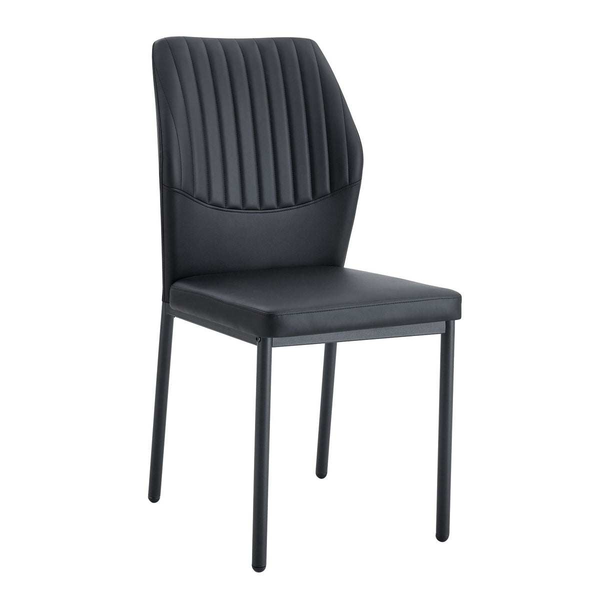 Ergonomic Simple Chair With Metal Leg by Unique Piece Furniture