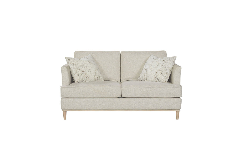 Loveseat With 2 Reversable Cushions And 2 Pillows - Off White by Unique Piece Furniture