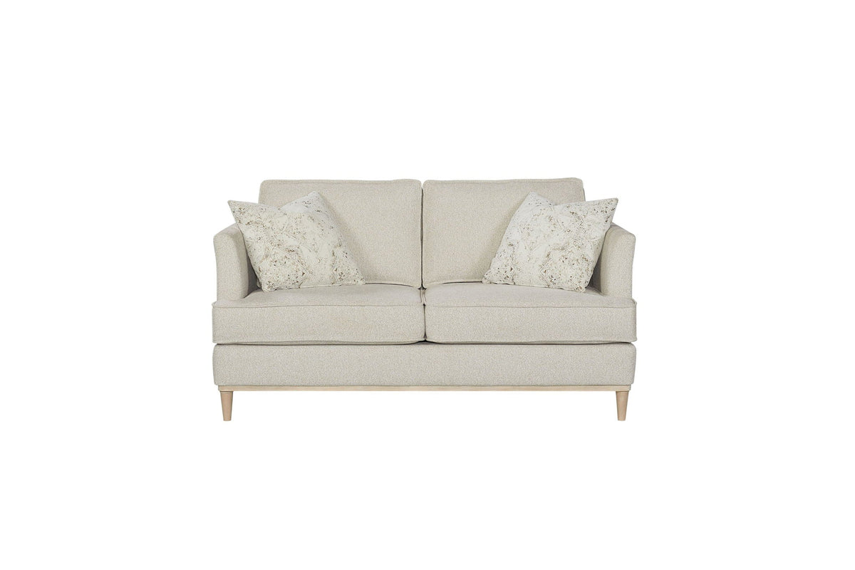 Loveseat With 2 Reversable Cushions And 2 Pillows - Off White by Unique Piece Furniture