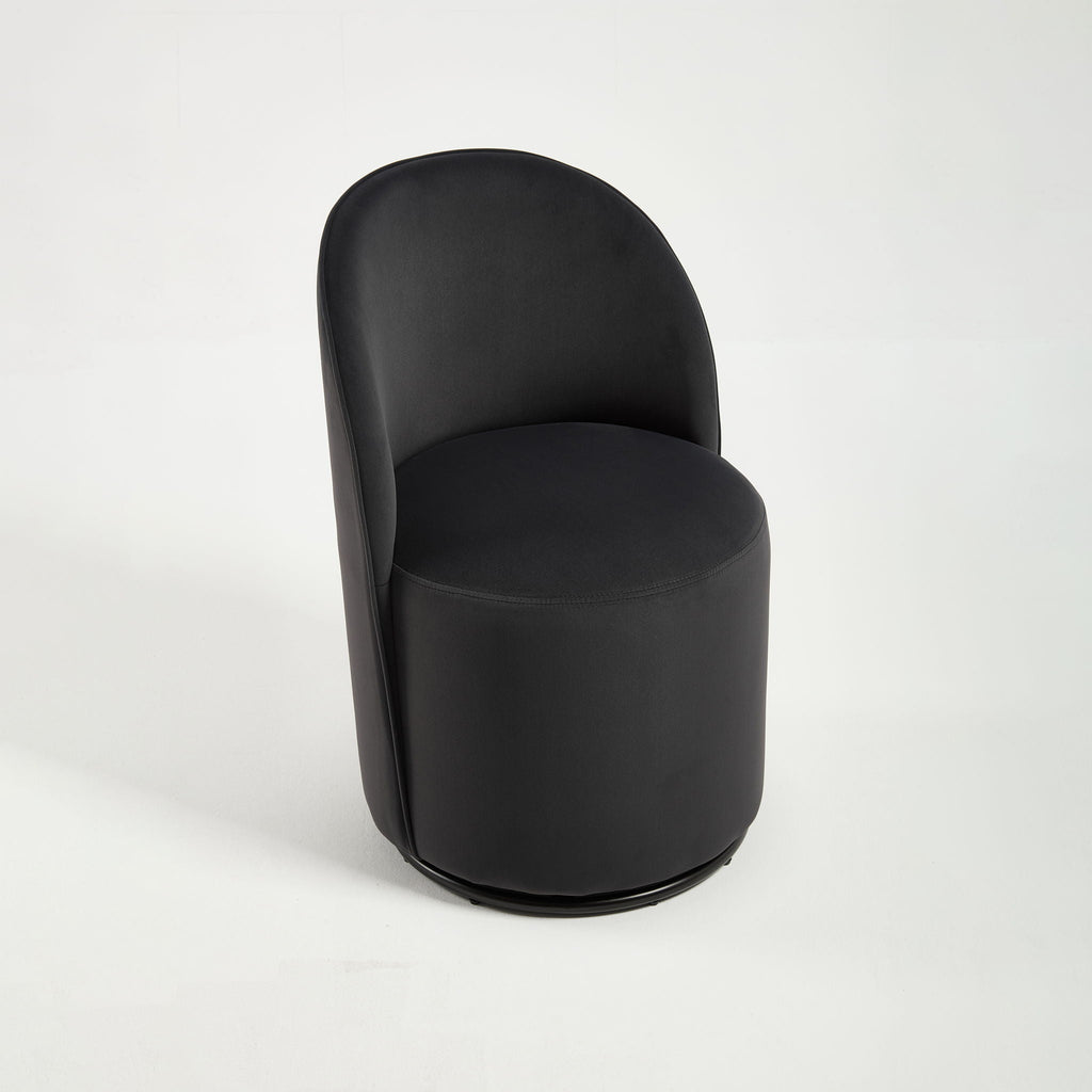 360 Degree Swivel Armless Dining Barrel Chair by Unique Piece Furniture