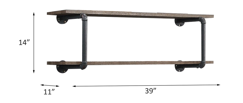 Brantley - Antique Wall Rack - Oak by Unique Piece Furniture