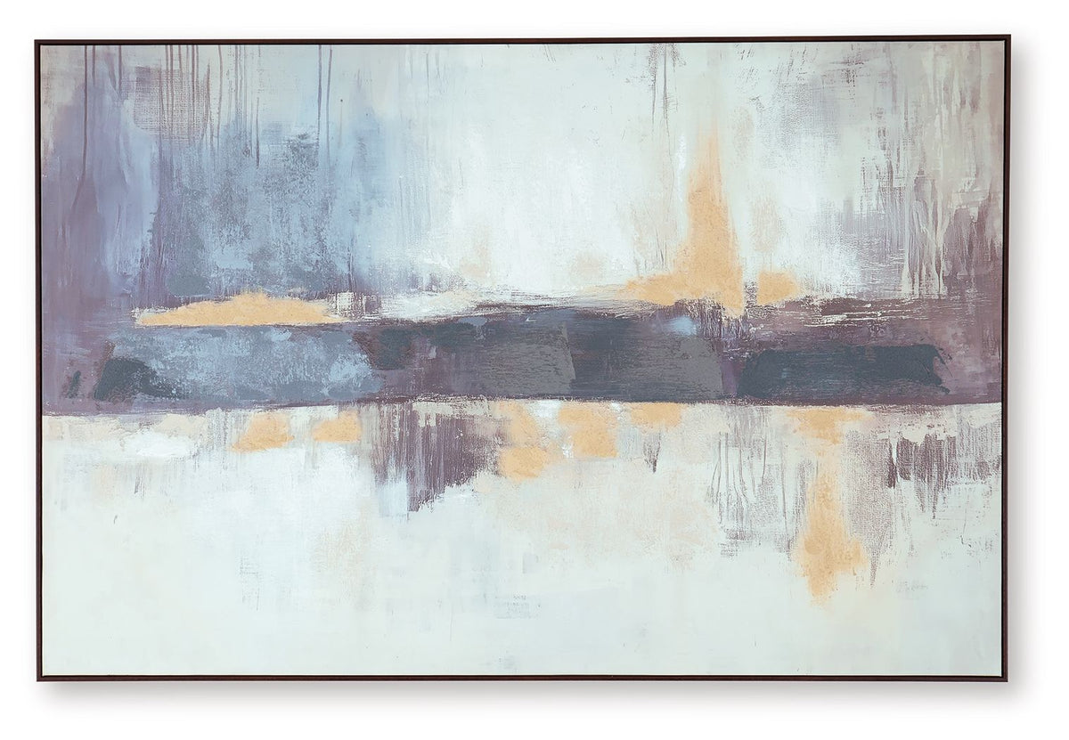 Gatesford - Wall Art - Blue / White / Tan by Unique Piece Furniture