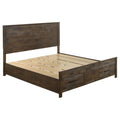 Woodmont Eastern King Storage Bed Rustic Golden Brown by Unique Piece Furniture