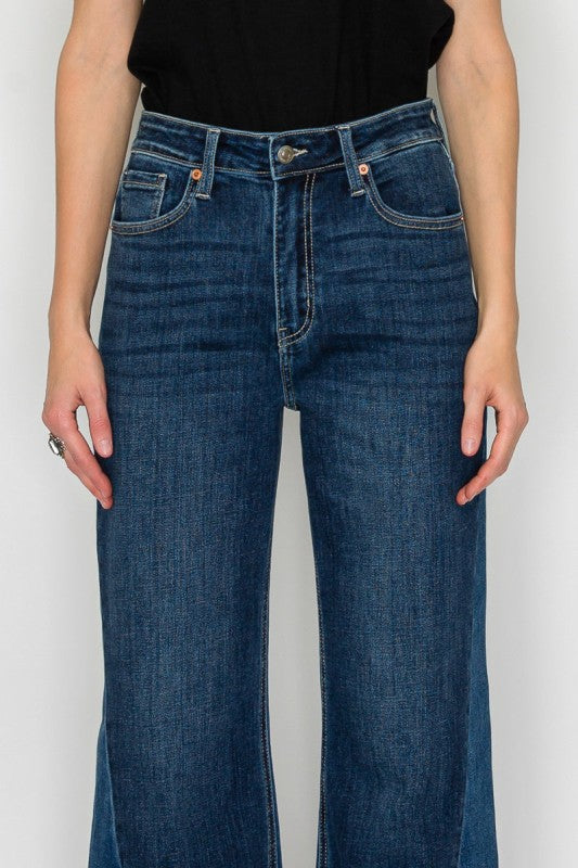 AT2005WDM - HIGH RISE FLARE JEANS by The Diamond Empire LLC