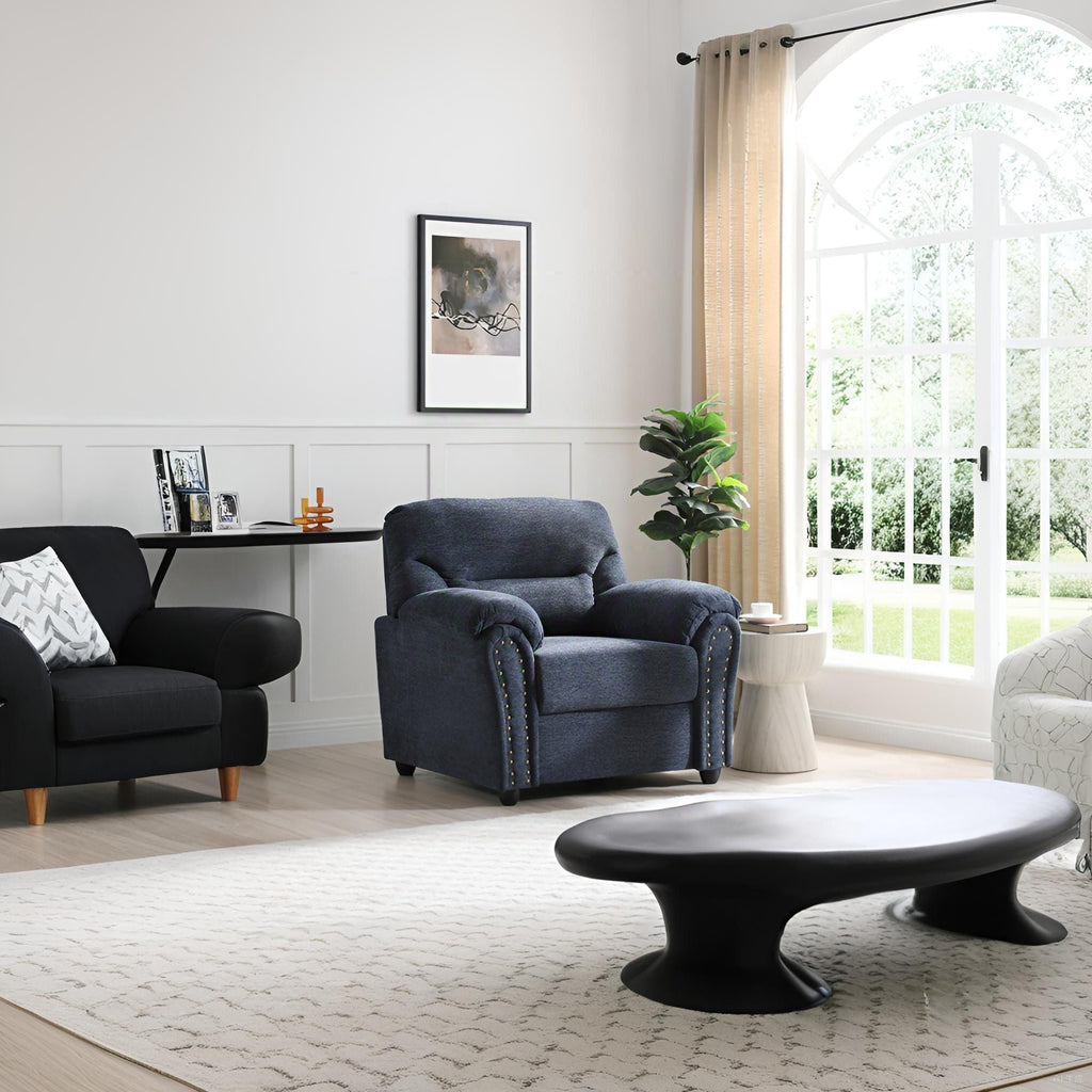 Hamilton - Chair With Hand Applied Nailhead Trim And Pillow Top Arm Cushions by Unique Piece Furniture