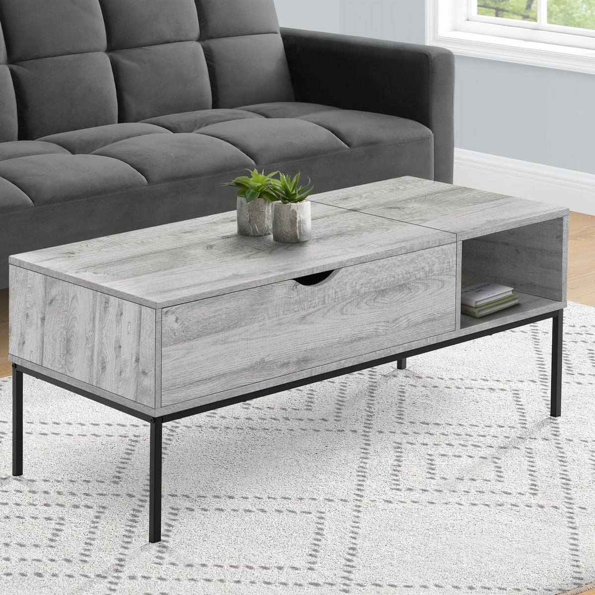 Table, Rectangular, Cocktail, Functional Lift-Top, Contemporary & Modern by Unique Piece Furniture