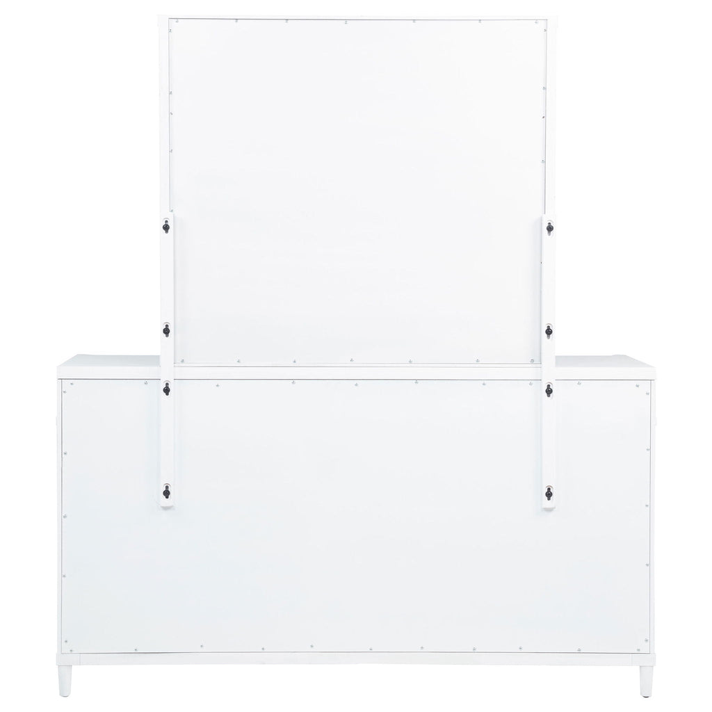 Gracemont 8-drawer Bedroom Dresser with Mirror White by Unique Piece Furniture
