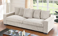 Luxe Sofa With 5 Matching Toss Pillows, Sleek Design, Spacious And Comfortable 3 Seater Couch by Unique Piece Furniture