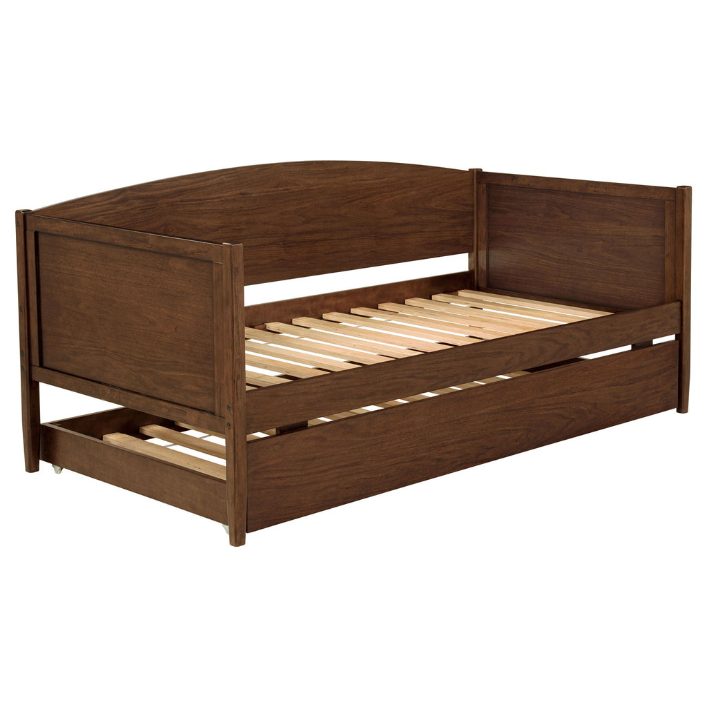 Bozeman Wood Twin Daybed With Trundle Medium Walnut by Unique Piece Furniture