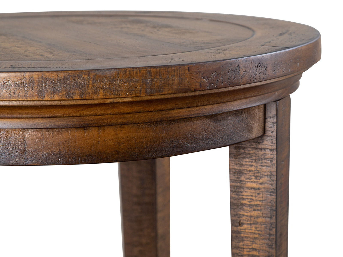Bay Creek - Round Accent End Table - Toasted Nutmeg by Unique Piece Furniture