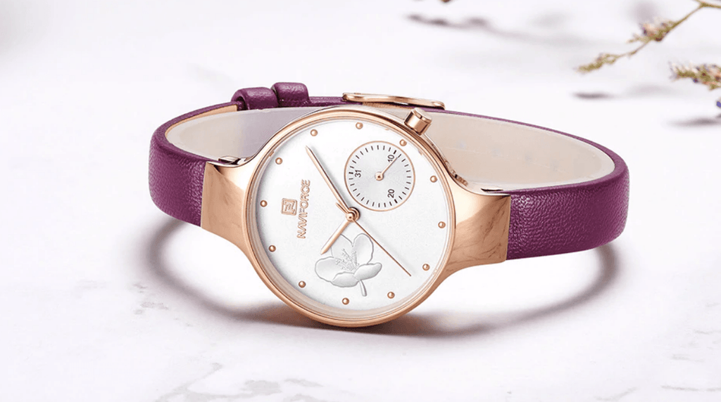 Elegant Women's Analog Quartz Watch With Leather Belt Waterproof Wristwatch Excellent Design Perfect Gift by Stevvex
