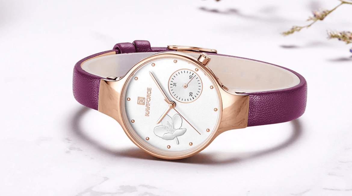 Elegant Women's Analog Quartz Watch With Leather Belt Waterproof Wristwatch Excellent Design Perfect Gift by Stevvex