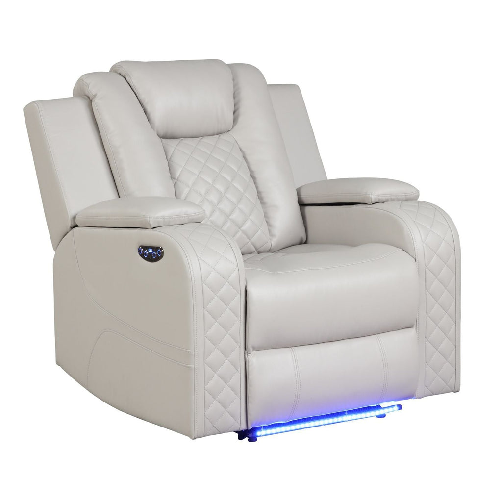 Benz - LED & Power Recliner Chair by Unique Piece Furniture