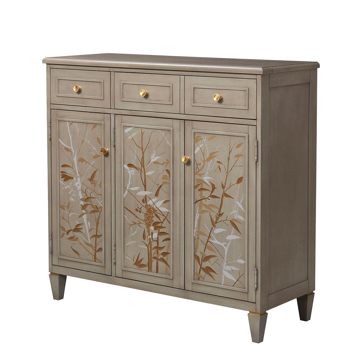 Dauphin - Handpainted Entryway Storage Cabinet - Gray Cashmere by Unique Piece Furniture
