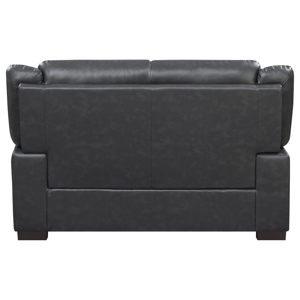 Arabella Upholstered Padded Arm Loveseat Grey by Unique Piece Furniture