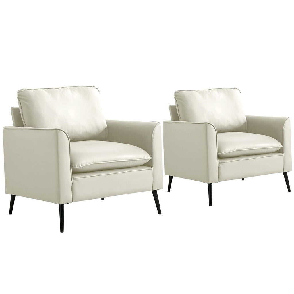 Nordic Retro Light Luxury Upholstered Sofa Chair by Unique Piece Furniture