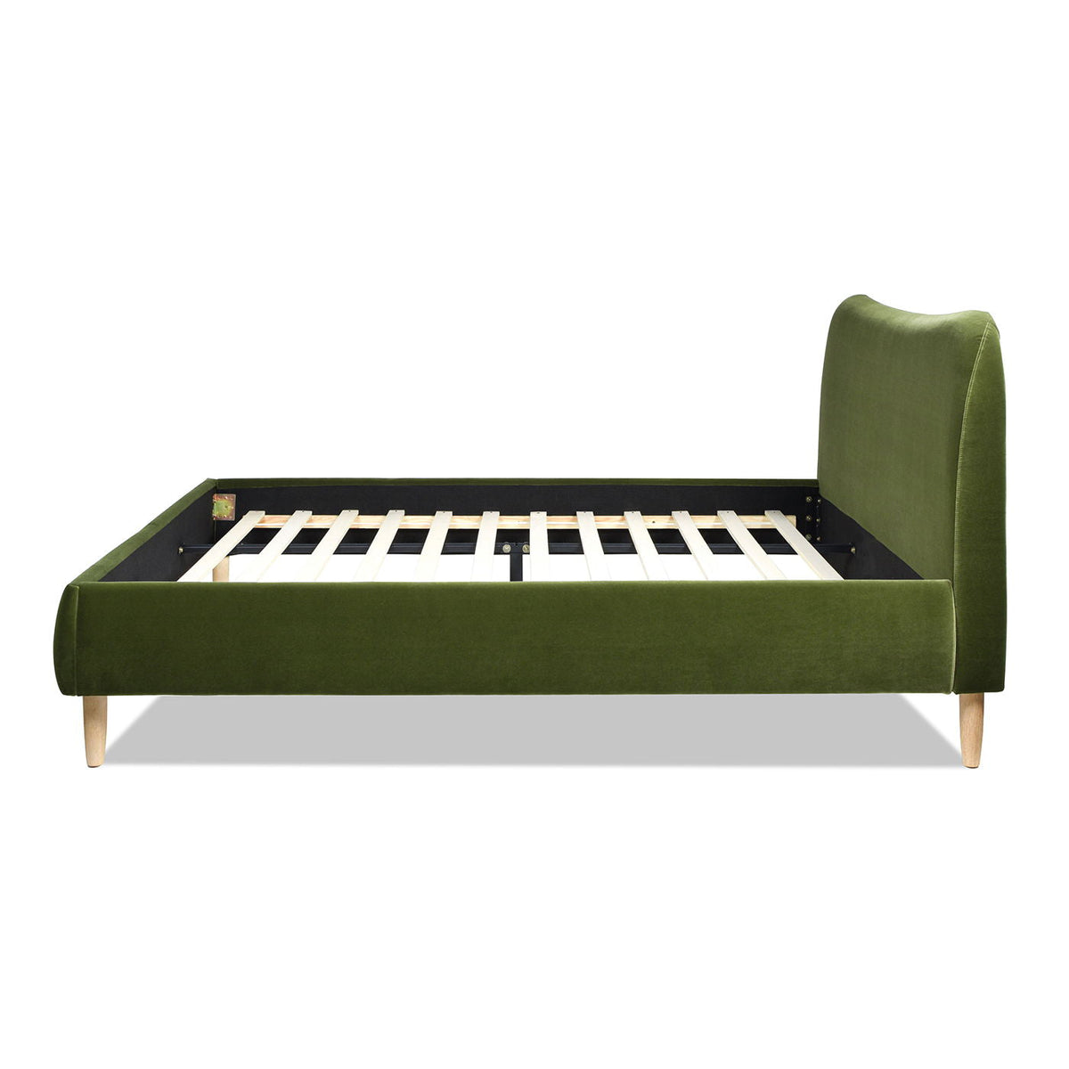 Roman - Curved Headboard Upholstered Platform Bed by Unique Piece Furniture