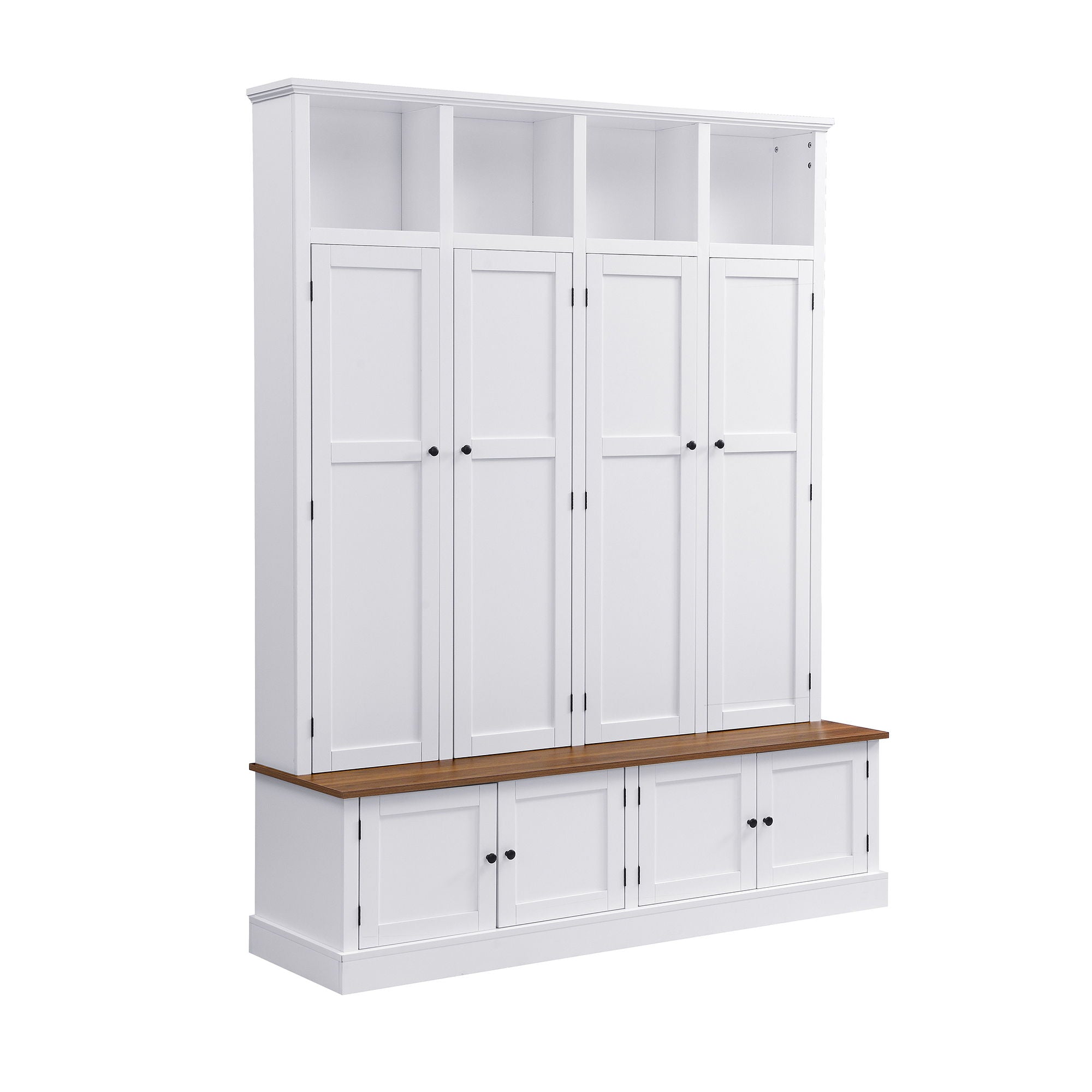 Hall Tree With Bench And Cabinet by Unique Piece Furniture