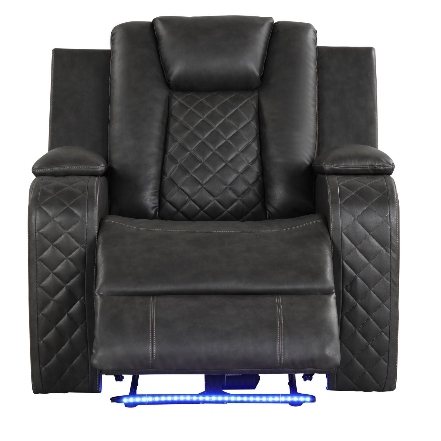 Benz - LED & Power Recliner Chair With Adjustable Headrest by Unique Piece Furniture