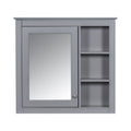Wall Mounted Medicine Cabinet With Mirror And 3 Open Shelves by Unique Piece Furniture