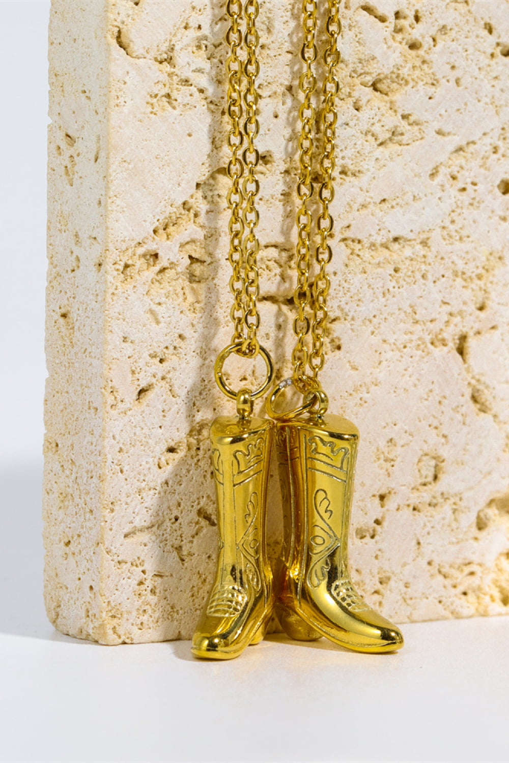 Cowboy Boot Pendant Stainless Steel Necklace by Wild and Free Boutique
