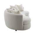 Iniko - Boucle Sofa With Toss Pillows - Beige by Unique Piece Furniture
