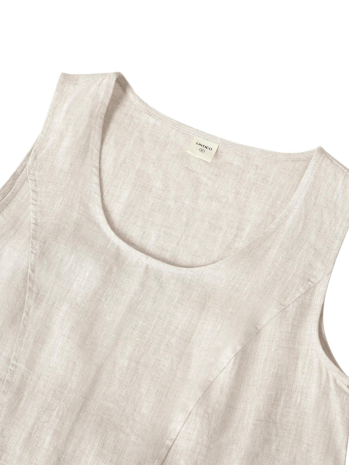 100% Linen Swing Beach Tank Dress GIANA by LINTICO
