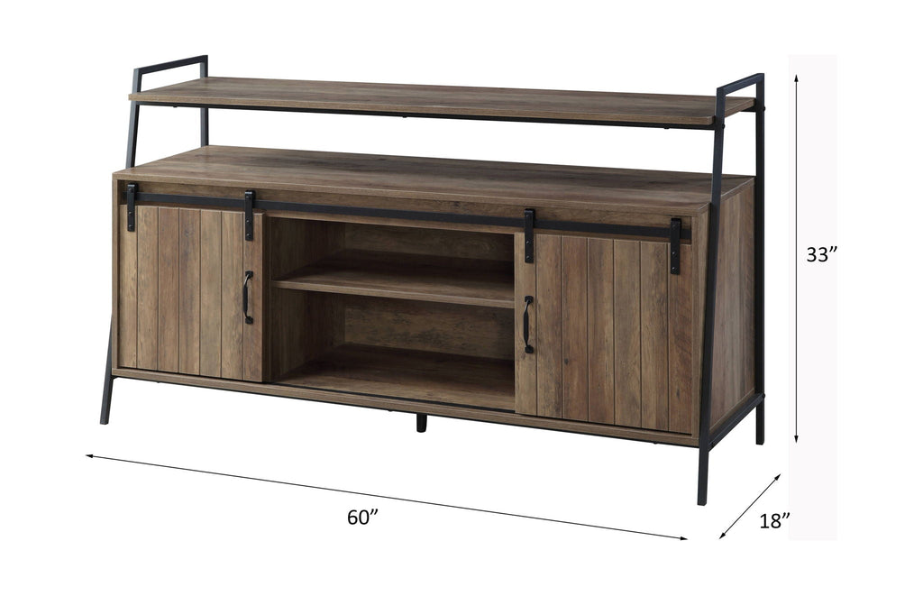 Rashawn - Rustic TV Stand - Oak by Unique Piece Furniture