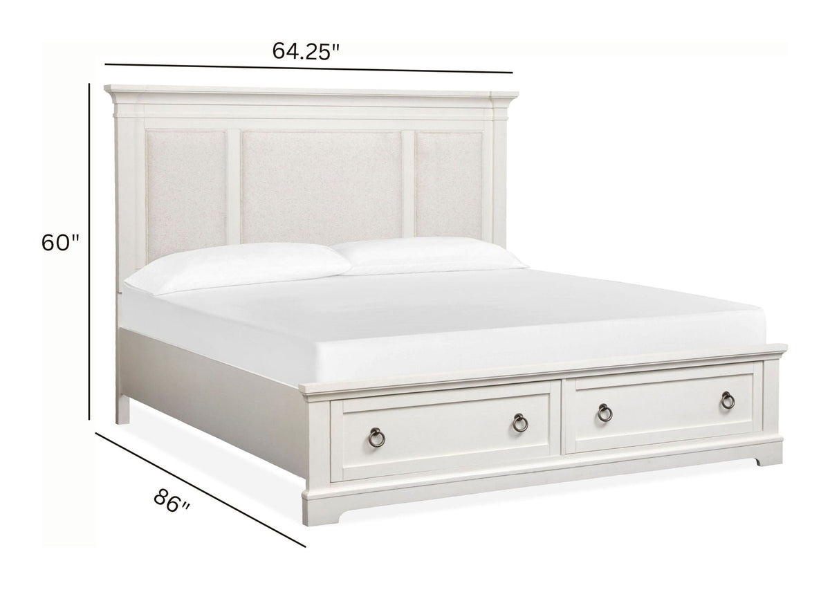 Kingston - Upholstered Panel Storage Bed by Unique Piece Furniture