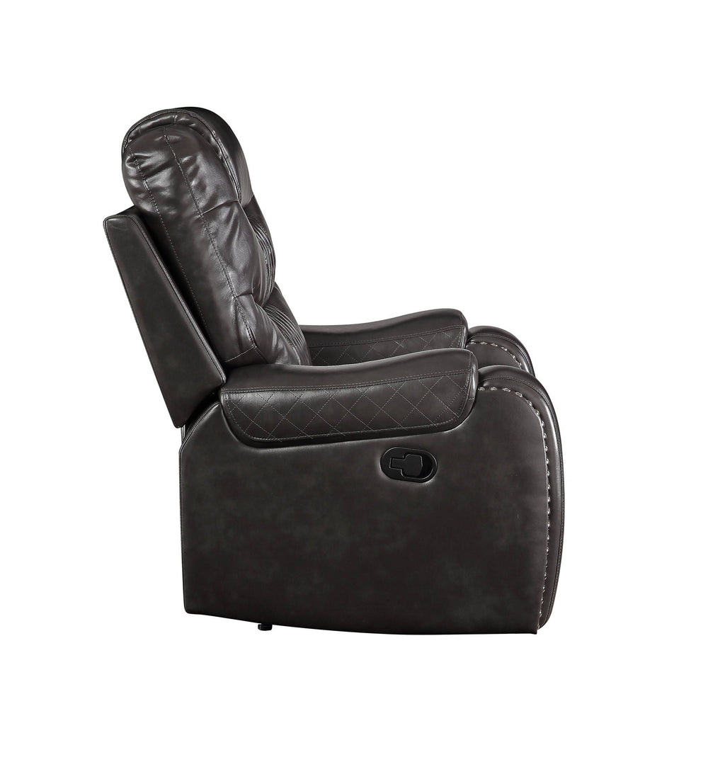 Braylon - Recliner Loveseat With Cupholder Console - Brown by Unique Piece Furniture