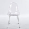 Transparent Dining Chair (Set of 4) - Matte White by Unique Piece Furniture