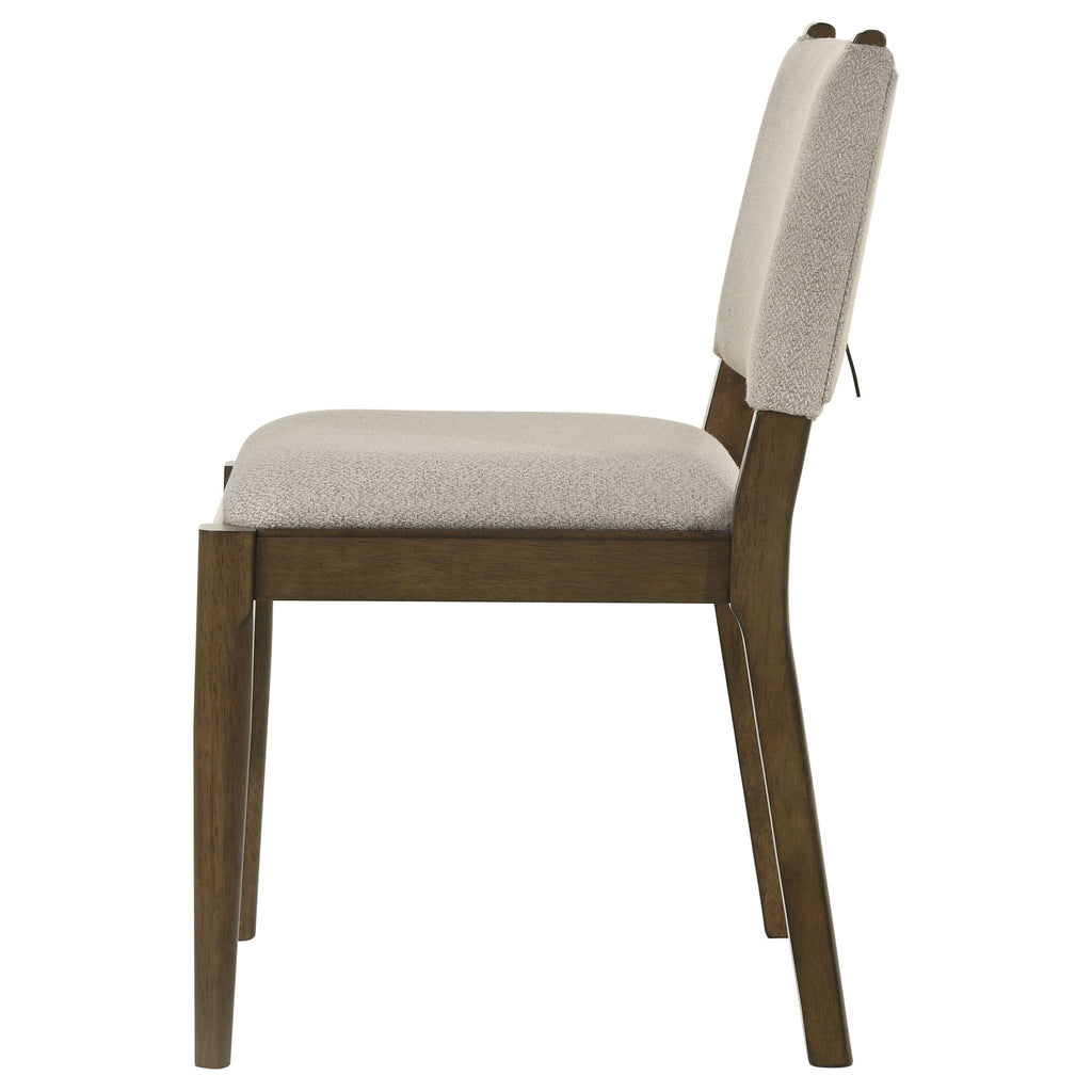 Ottowa Upholstered Dining Side Chair Brown (Set of 2) by Unique Piece Furniture