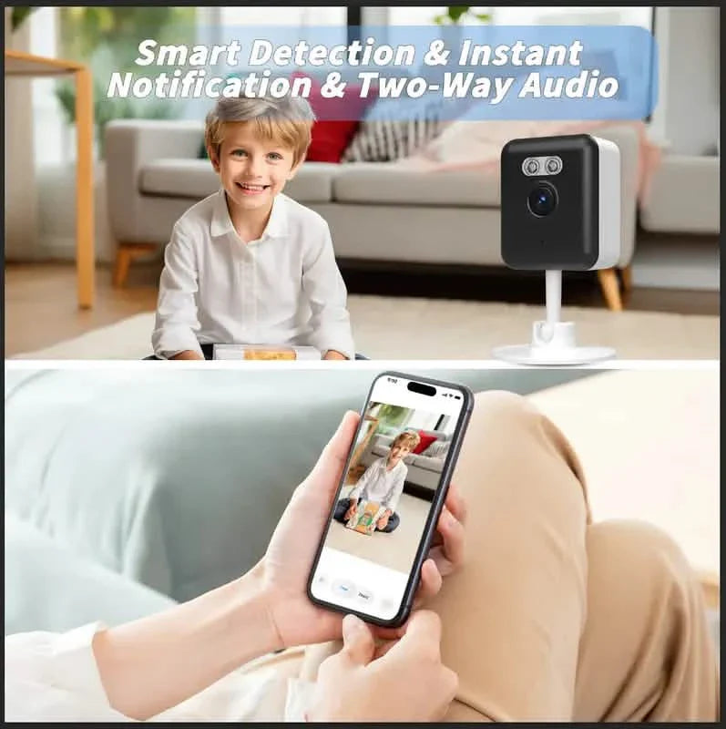 3MP Smart Home Security Camera – Night Vision, Two-Way Audio, Motion Detection, Alexa Compatible by DailySale