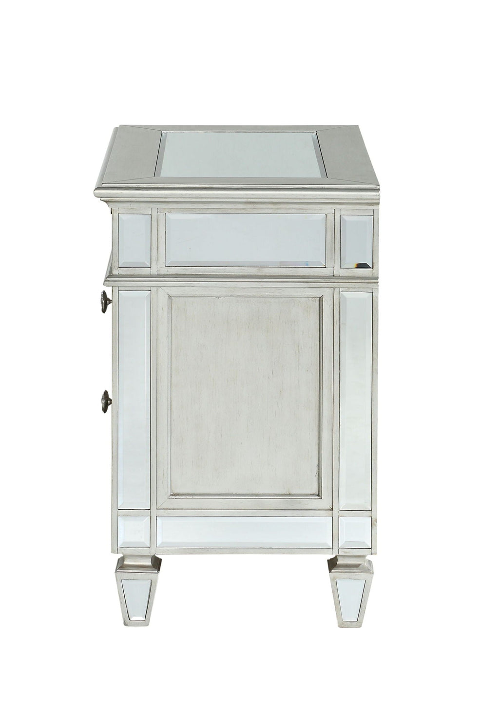 Varian - Mirrored Nightstand - Silver by Unique Piece Furniture