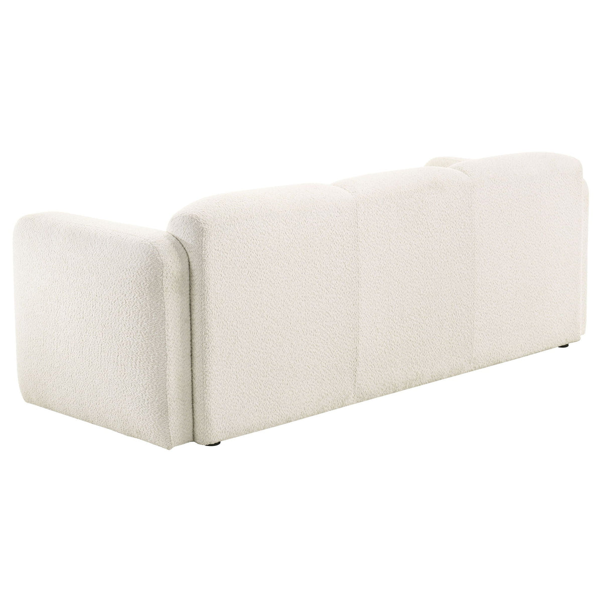 Dorset 2-piece Upholstered Round Track Arm Sofa Set White by Unique Piece Furniture