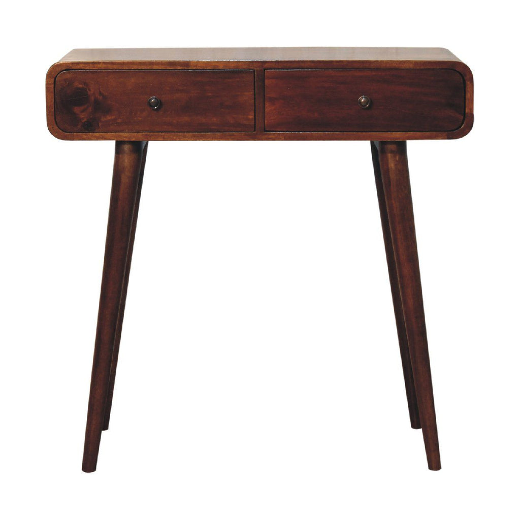 Curved Hallway Table - Chestnut by Unique Piece Furniture