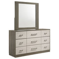 Fenwick 9-drawer Dresser with Mirror Grey Oak by Unique Piece Furniture