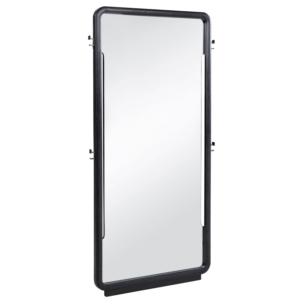Leandro 76-inch Full Length Floor Mirror Burnished Black by Unique Piece Furniture