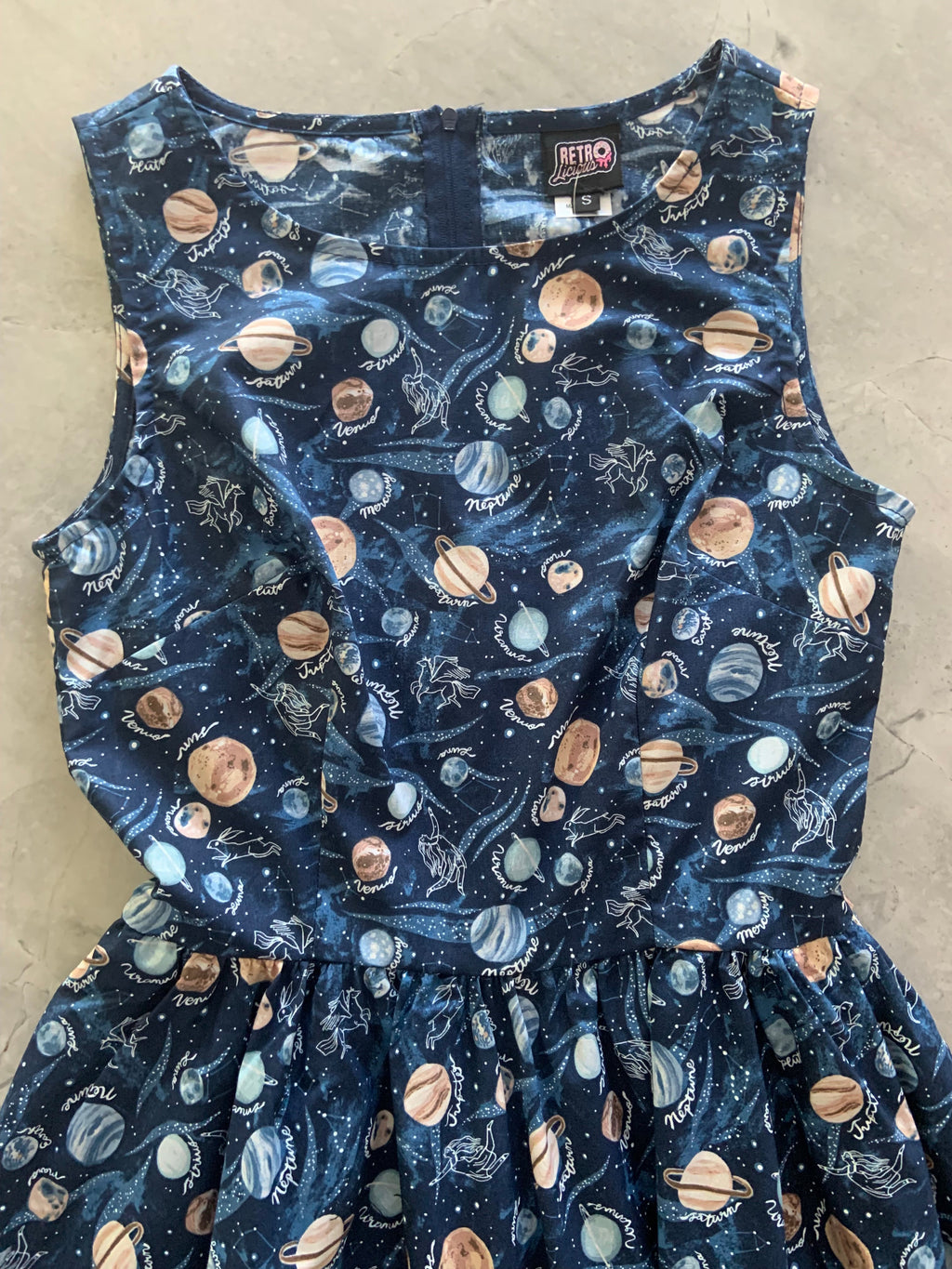 Planets Vintage Dress by Retrolicious