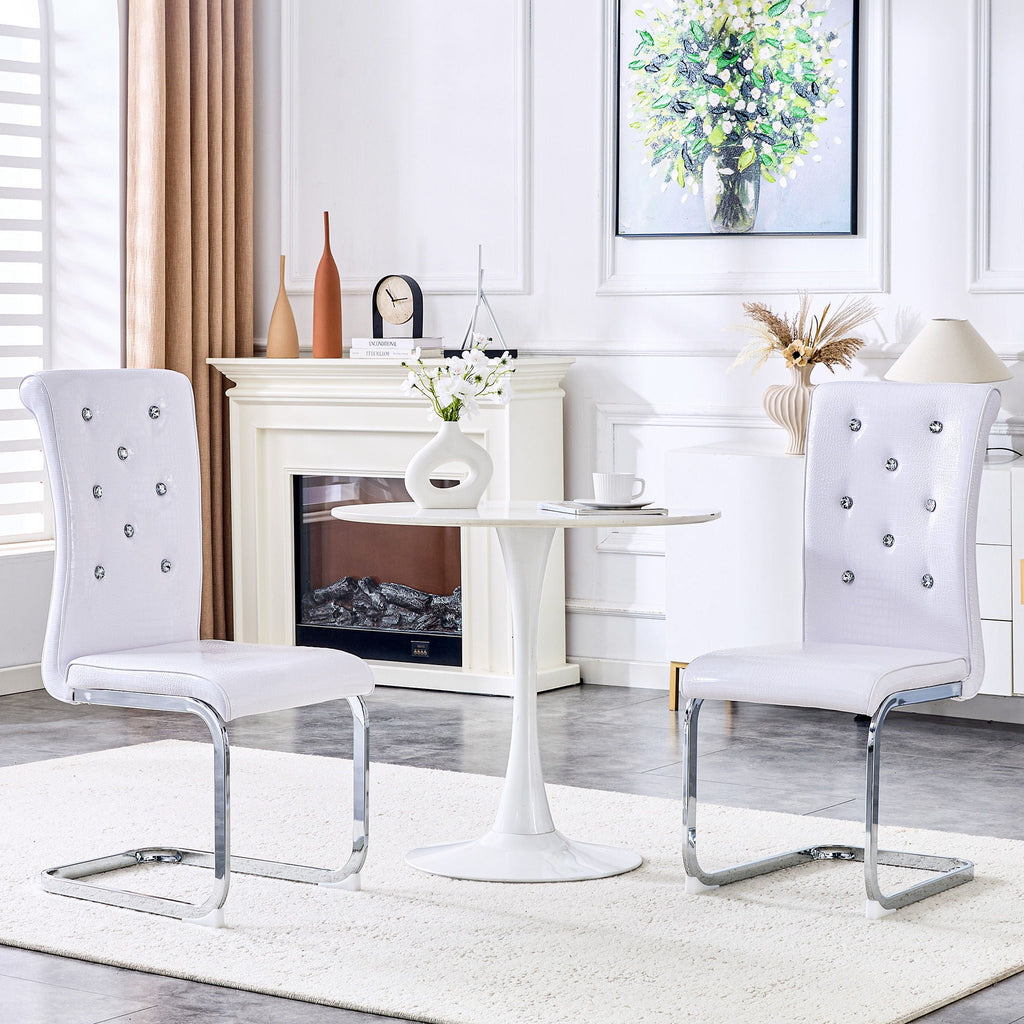 Elegant Design Upholstered Dining Chairs by Unique Piece Furniture