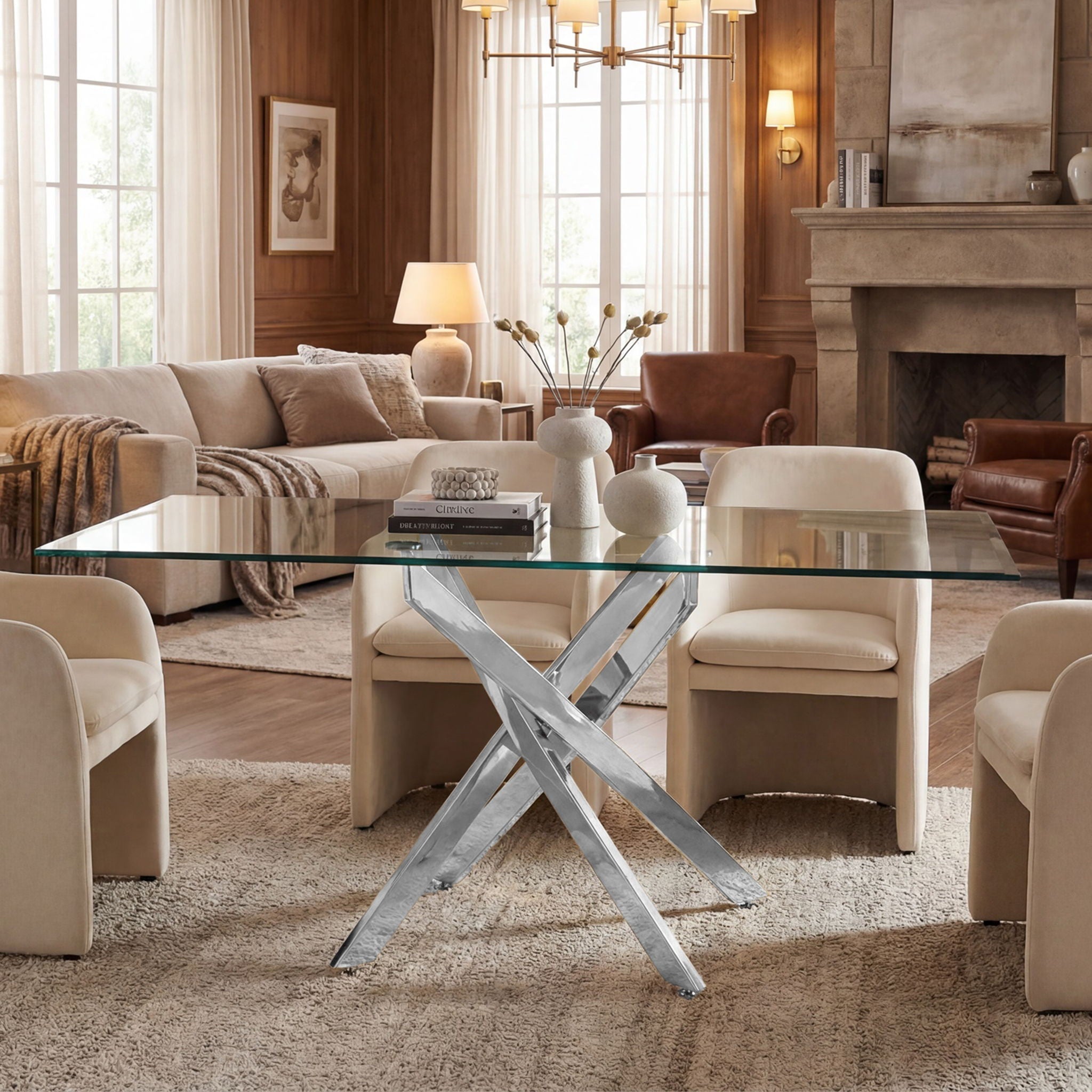 Modern Rectangular Table For Dining Room by Unique Piece Furniture